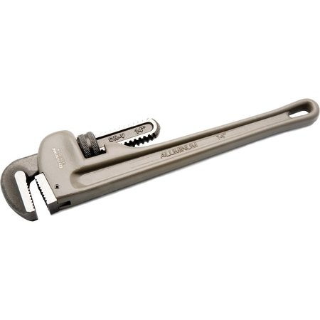 DYNAMIC Tools 14" Aluminum Pipe Wrench, 2" Jaw Opening D080014